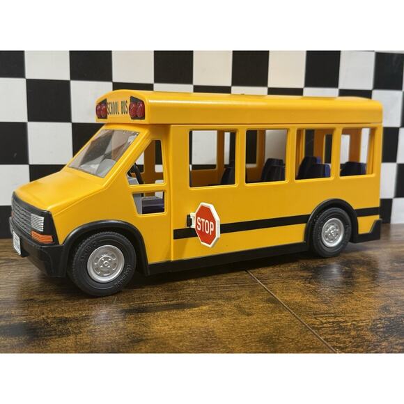 2011 PLAYMOBIL YELLOW SCHOOL BUS WITH FLASHING LIGHTS PM 5940 - Picture 7 of 10